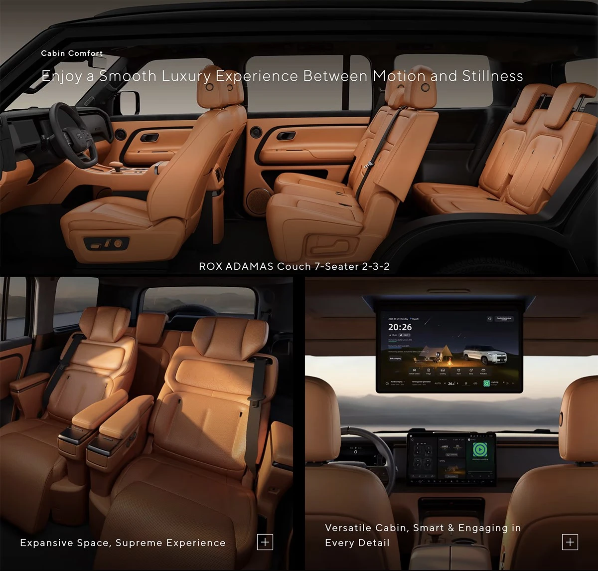 ROX ADAMAS 2026 SUV interior ROX ADAMAS 2026 SUV interior